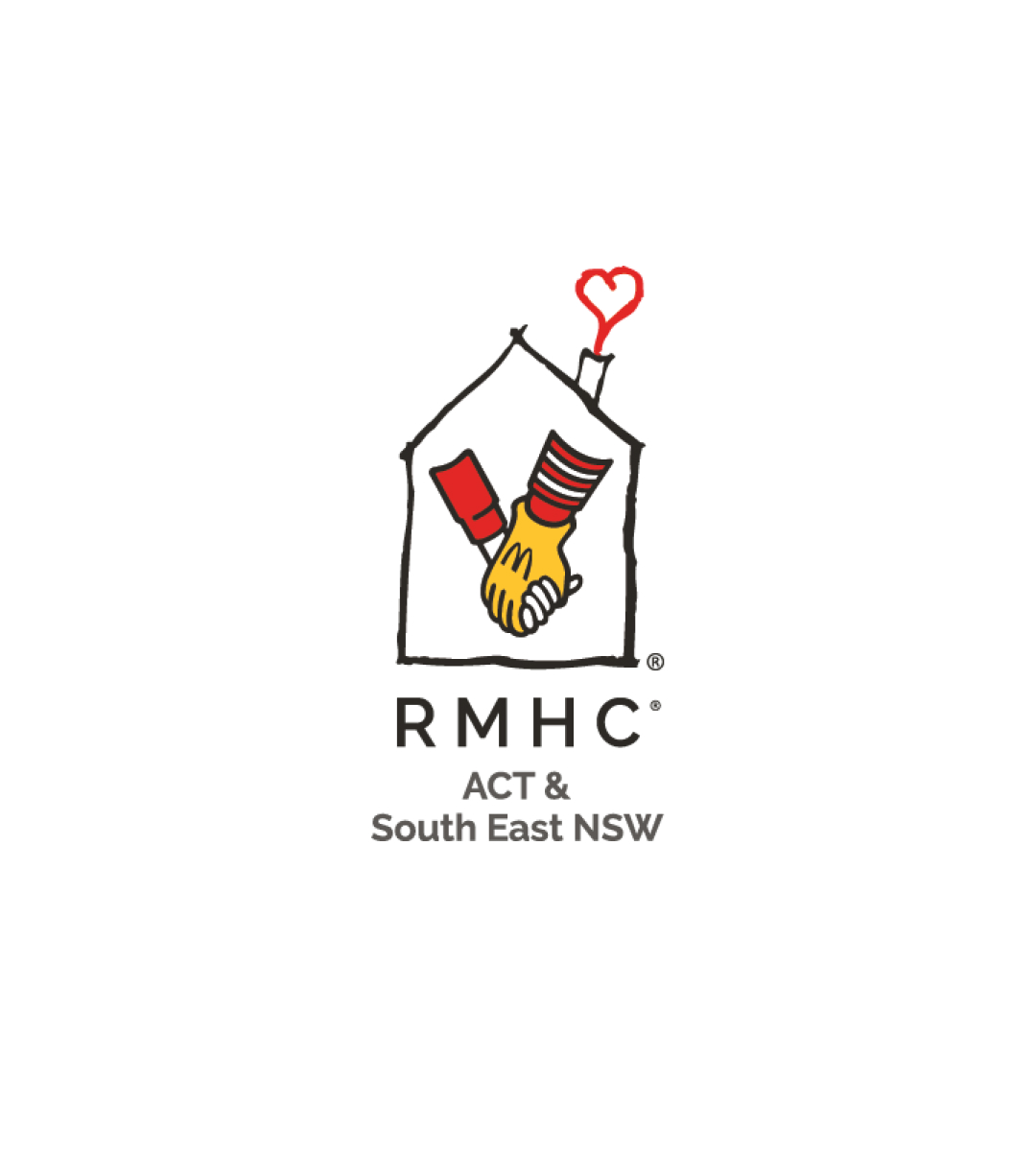 Ronald McDonald House Charities logo on a blue background