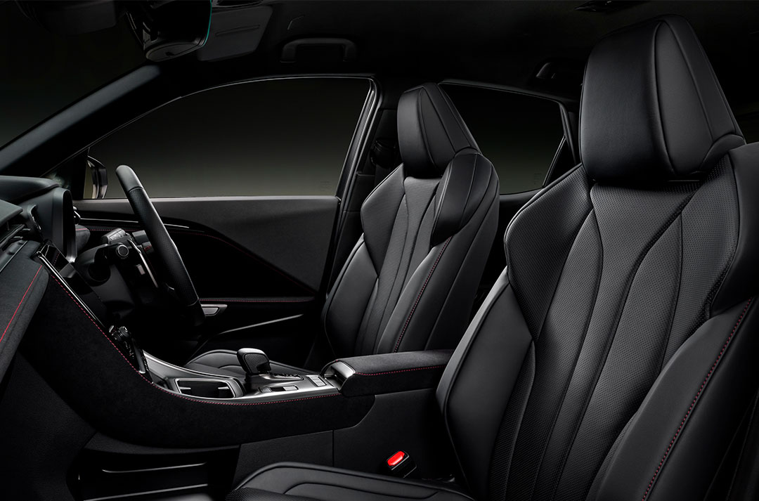 The interior front cabin of the Lexus LBX Morizo RR